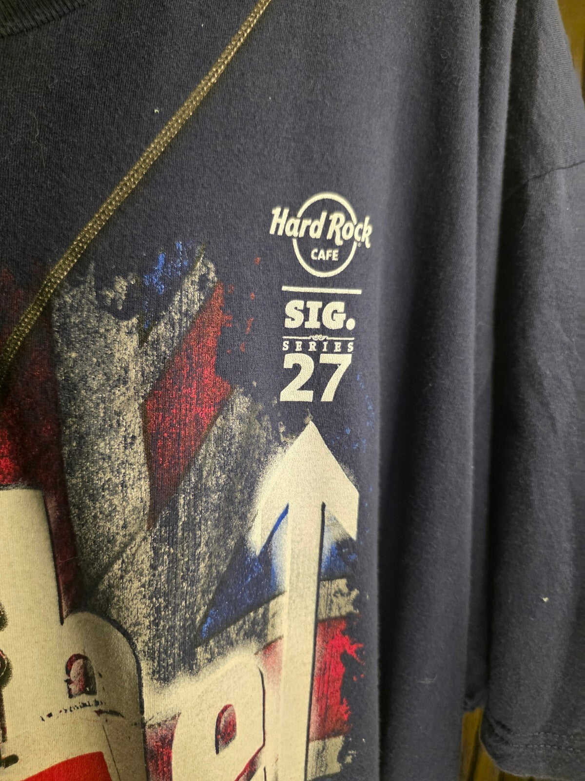 Hard Rock Cafe The Who Niagara Falls Tour Graphic T-Shirt Navy XX Large