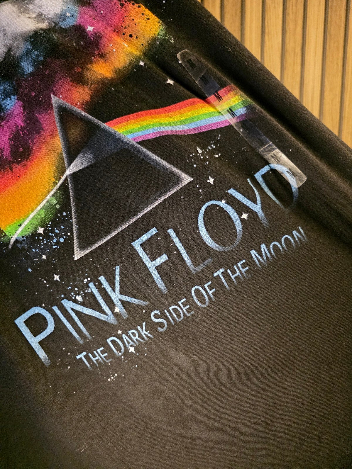 Pink Floyd The Dark Side of the Moon Graphic Black T-Shirt Medium