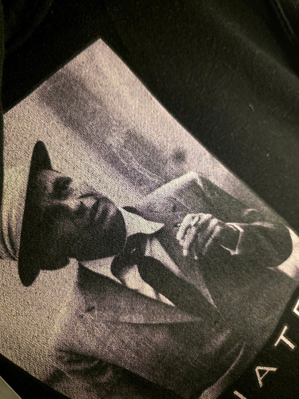 Sinatra Black Hoodie with Classic Frank Sinatra Graphic Small