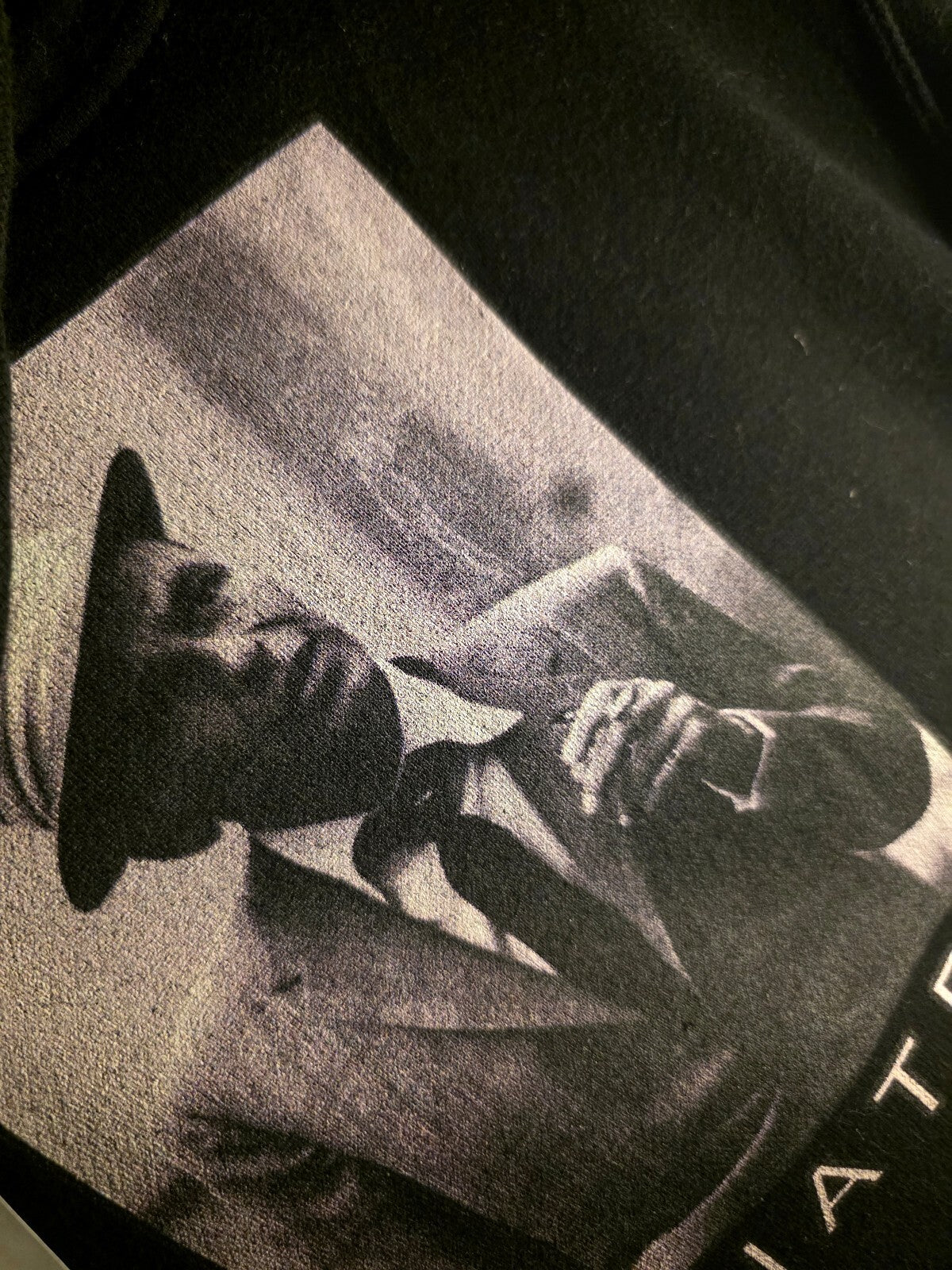 Sinatra Black Hoodie with Classic Frank Sinatra Graphic Small