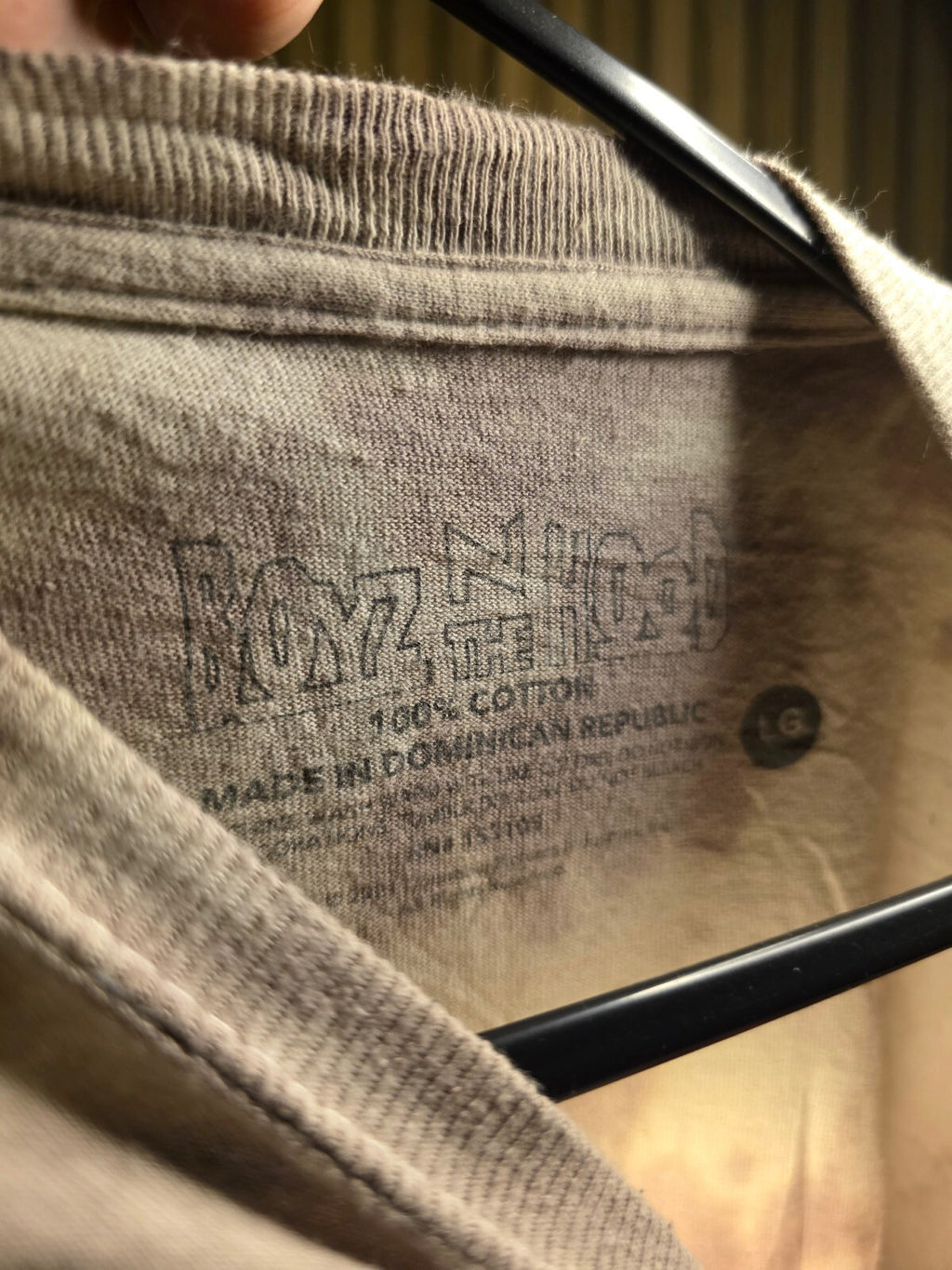 Boyz N The Hood Graphic T-Shirt Tie-Dye Beige Cotton Size LG