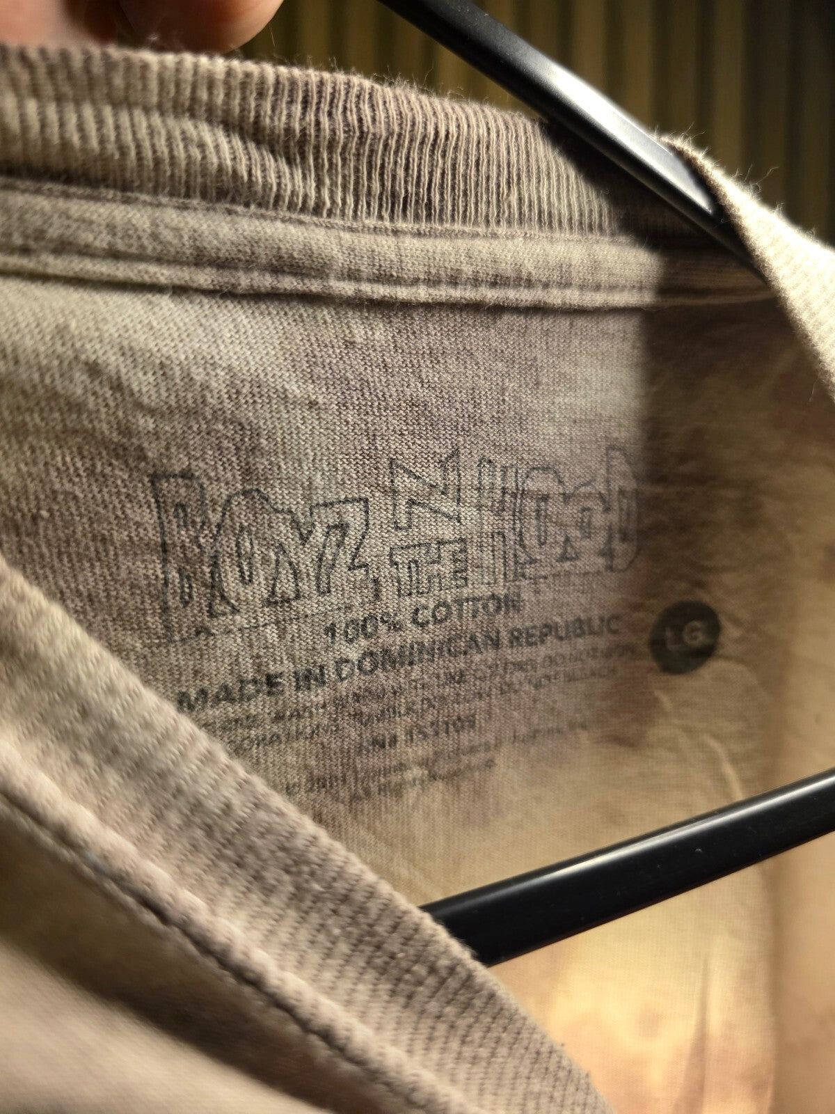 Boyz N The Hood Graphic T-Shirt Tie-Dye Beige Cotton Size LG