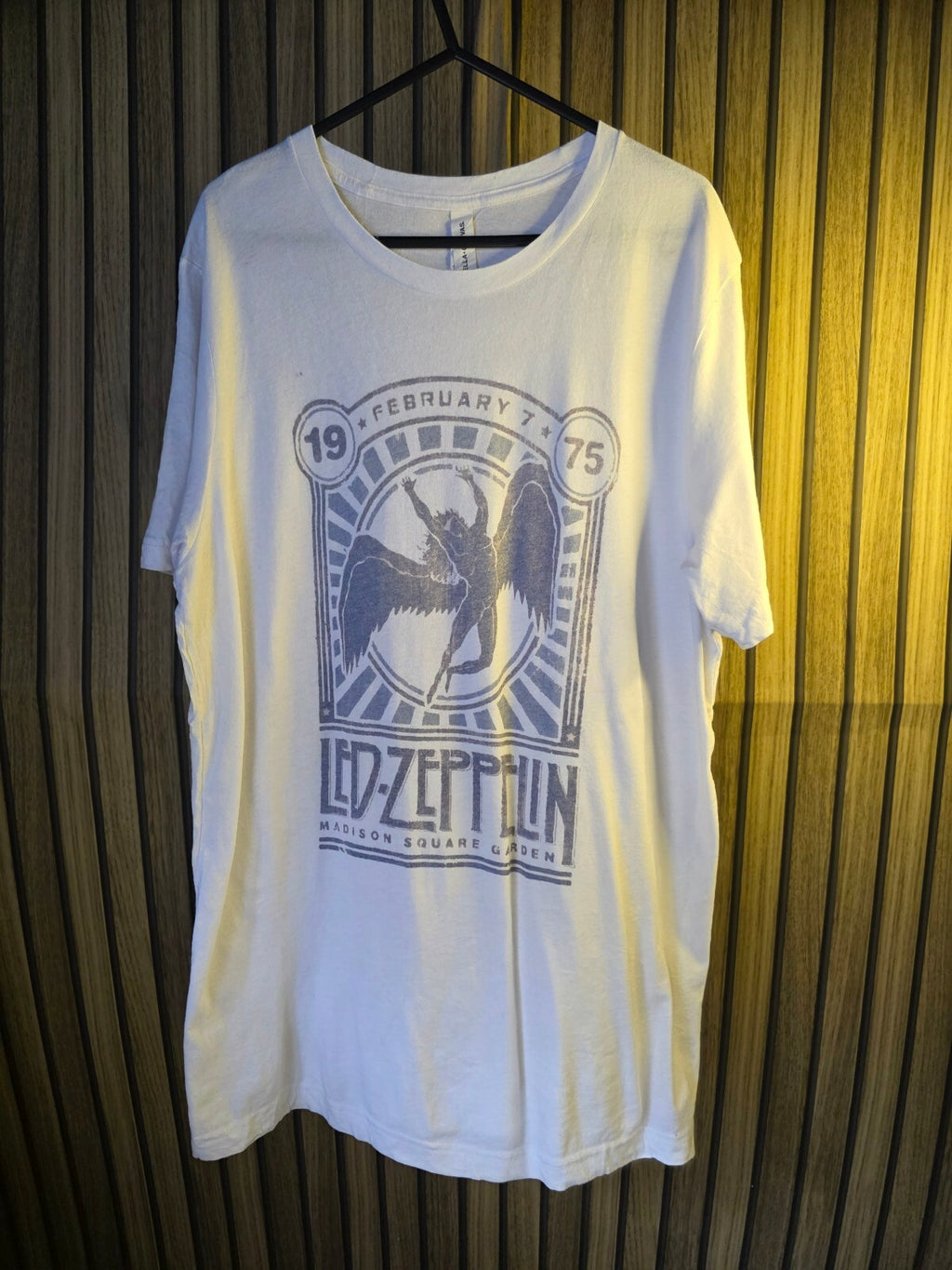 Bella+Canvas Led Zeppelin Band T-Shirt White Large
