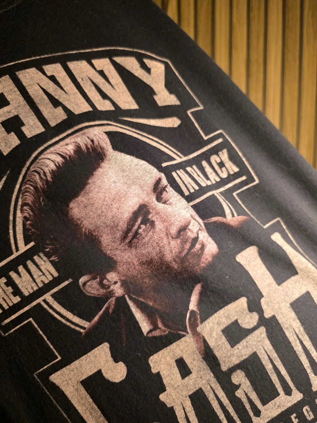 Cash Johnny Cash American Legend Graphic T-shirt Black Large