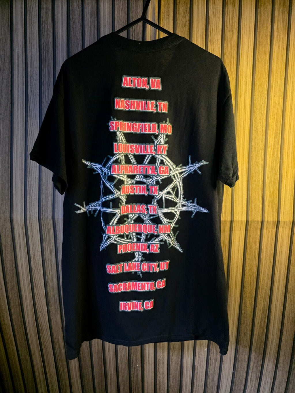 Slipknot Tour 2022 Band Graphic Black T-Shirt Medium