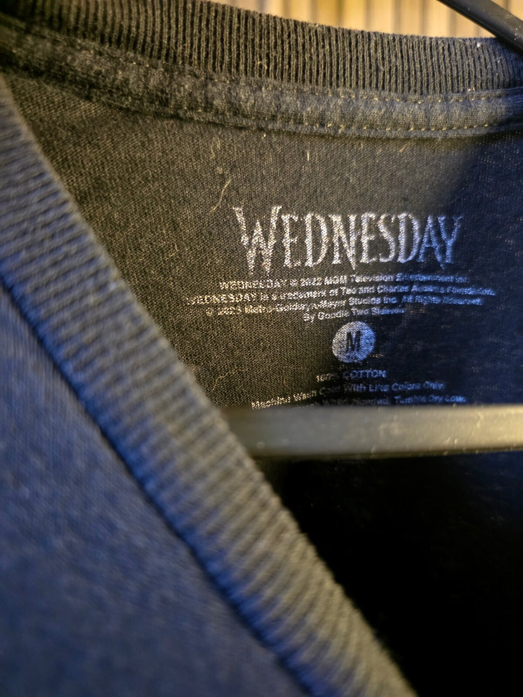 Wednesday TV Show Graphic T-Shirt Black Medium