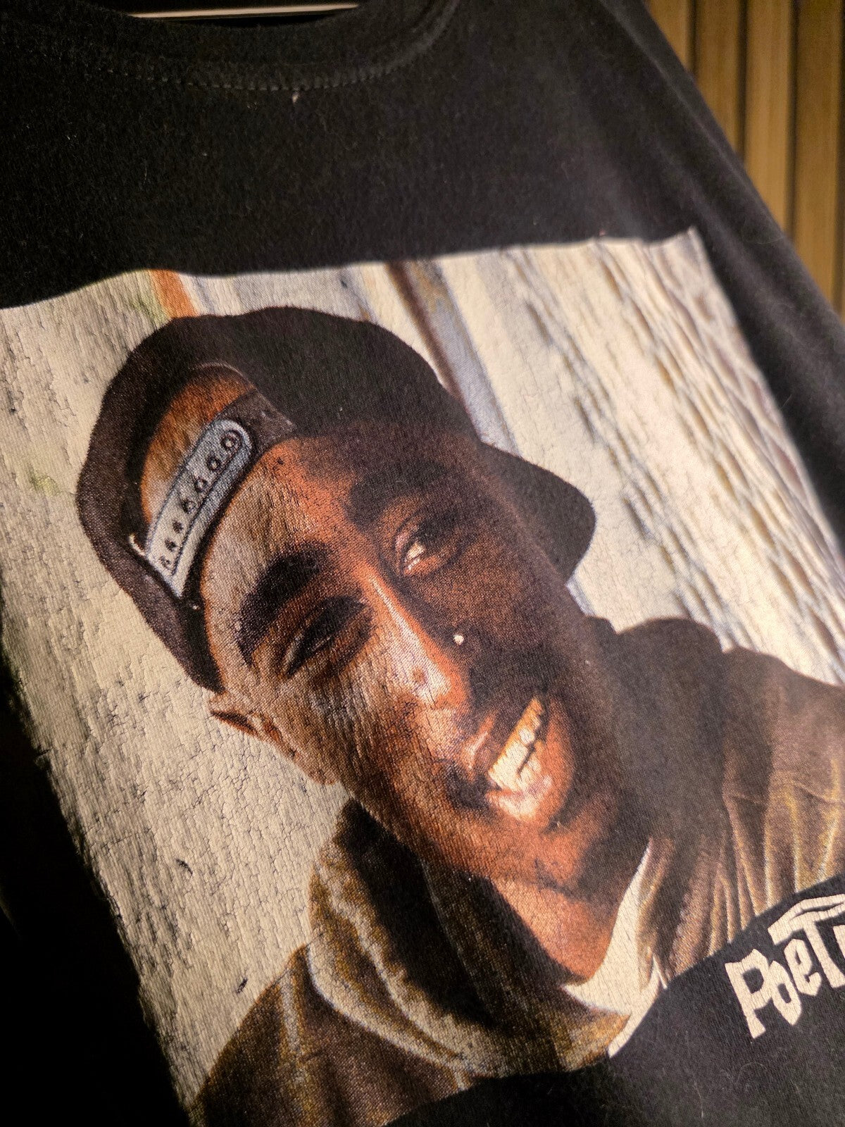 Poetic Justice Tupac Shakur Graphic T-Shirt Black Regular M
