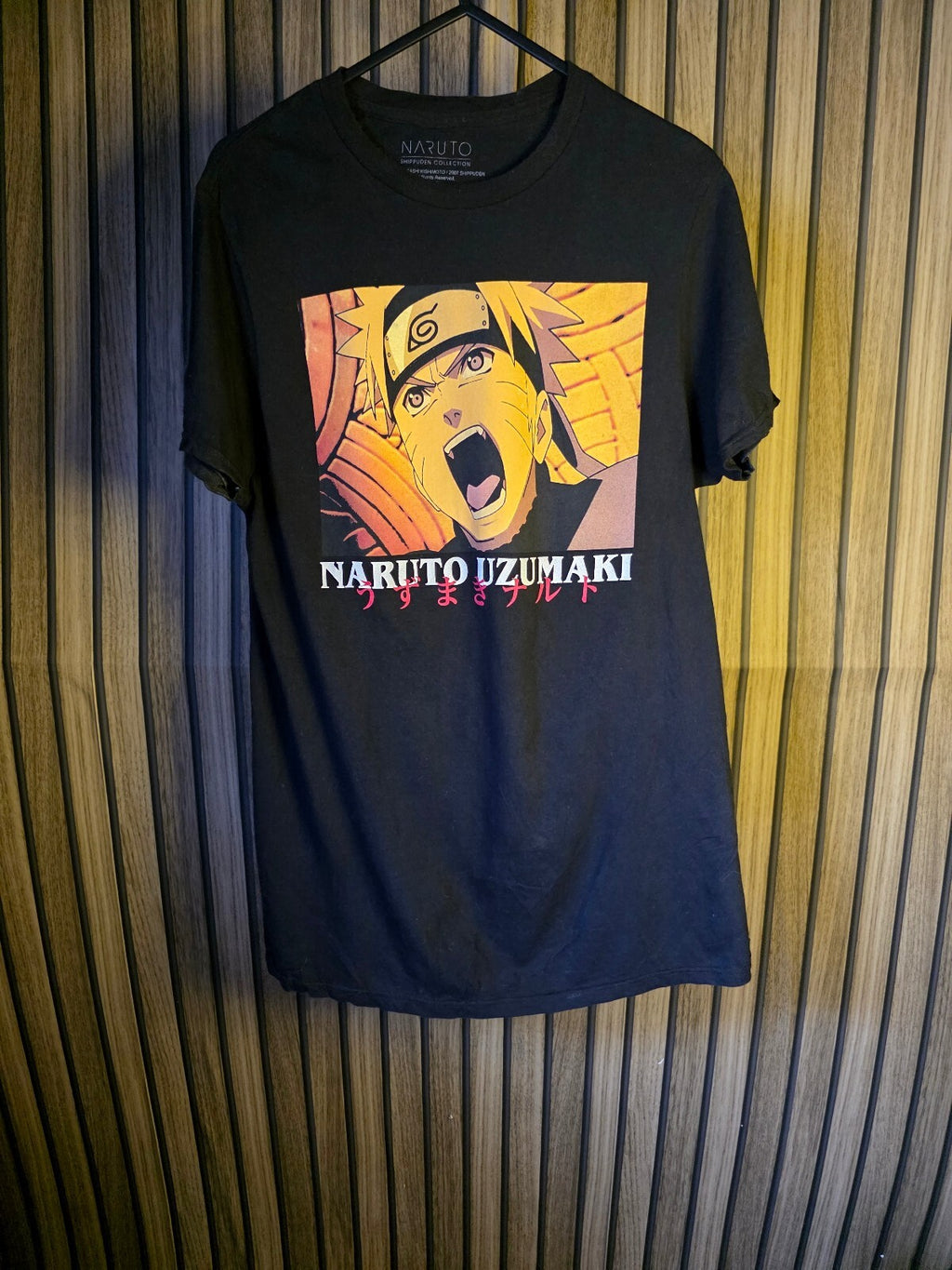 Naruto Shippuden Naruto Uzumaki Graphic T-shirt Black Size S