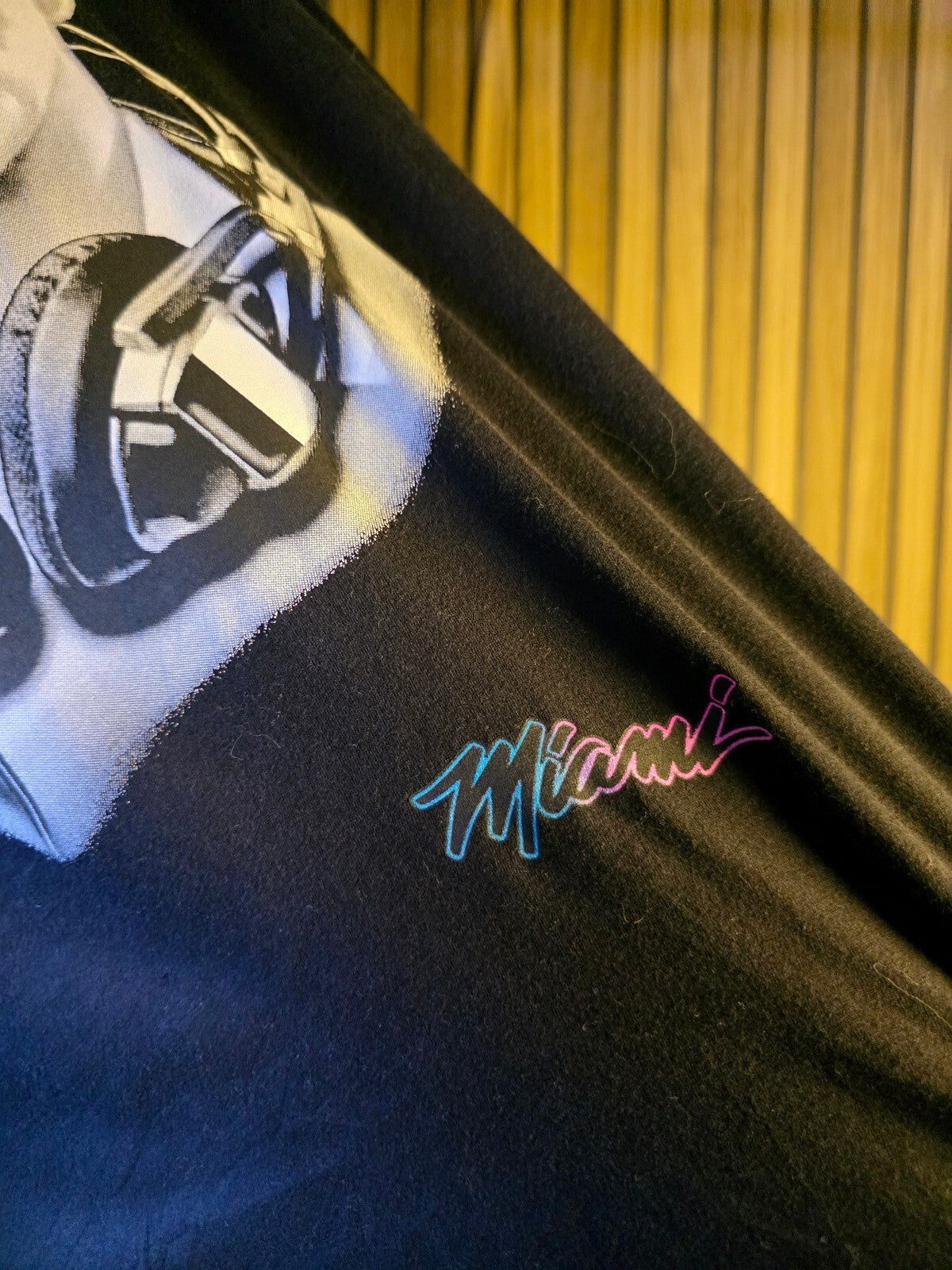 Tony Montana from Scarface Miami Graphic Black T-Shirt XL