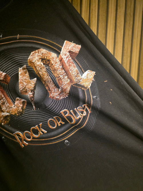 Cashion AC/DC Rock or Bust Black Graphic T-Shirt 2XL