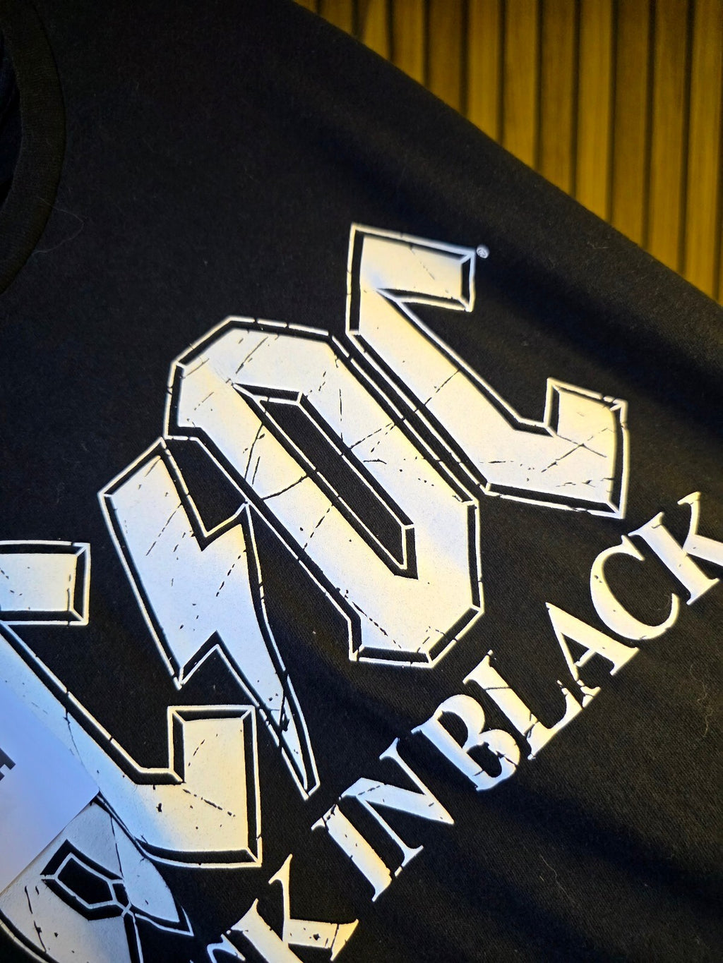 AC/DC Back In Black Band T-Shirt Black Size S