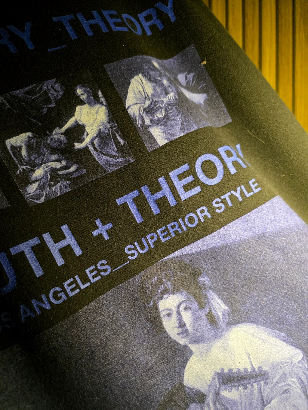 Truth Theory Hoodie Black Graphic Print Medium