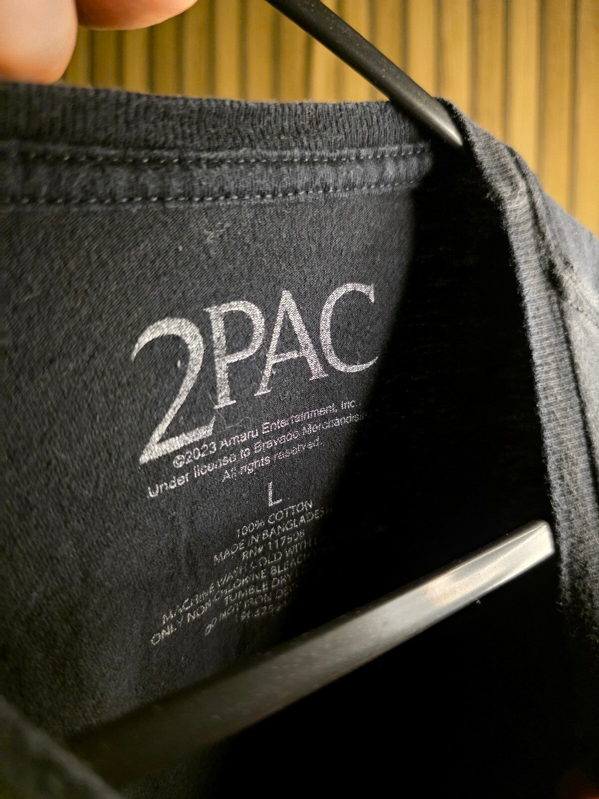 2PAC Trust Nobody Graphic T-Shirt Black Large