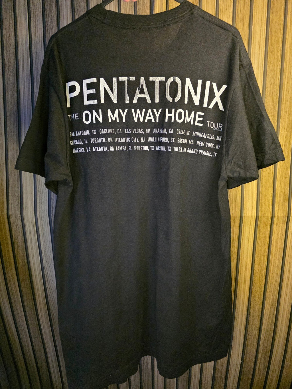 Pentatonix On My Way Home Tour Black Graphic T-Shirt Medium