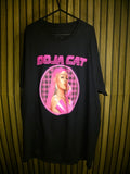 Doja Cat Graphic Black T-Shirt with Pink Print Size XL