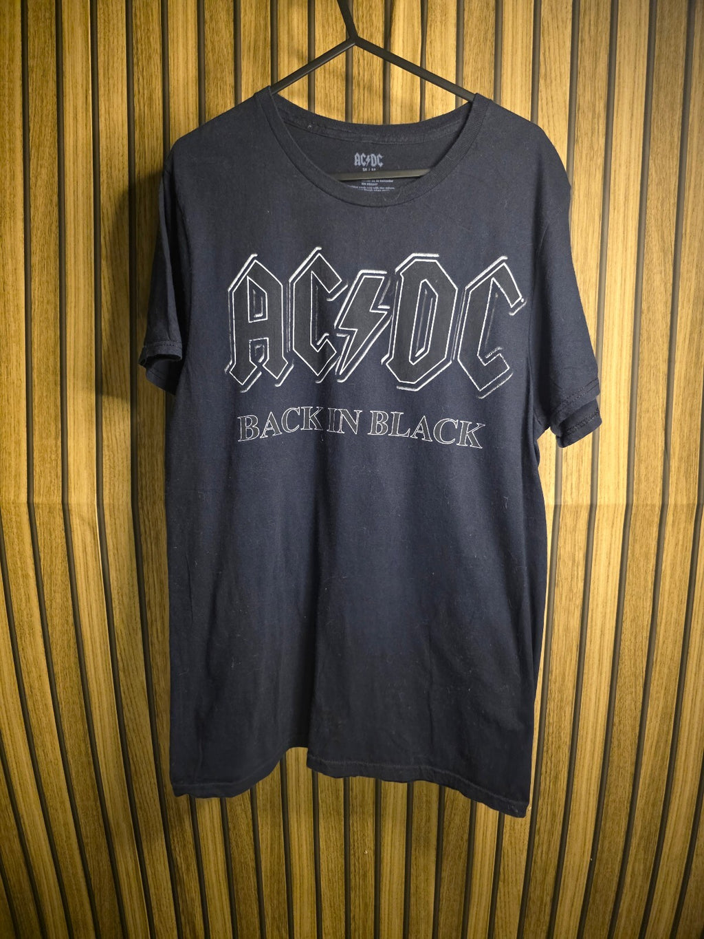 AC/DC Back in Black Graphic T-Shirt Black Size M