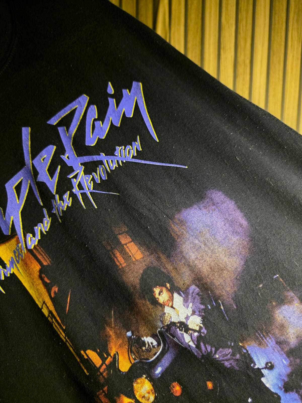 Purple Rain Prince Graphic T-Shirt Black Medium