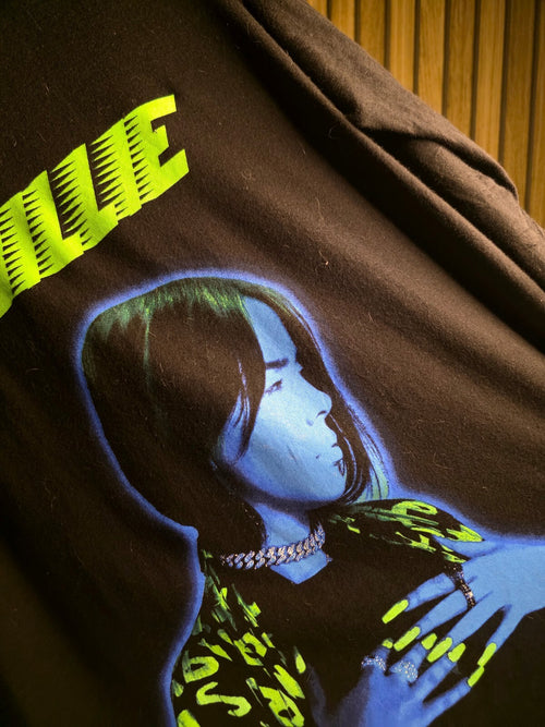Billie Eilish World Tour Black Long Sleeve T-Shirt Size Small