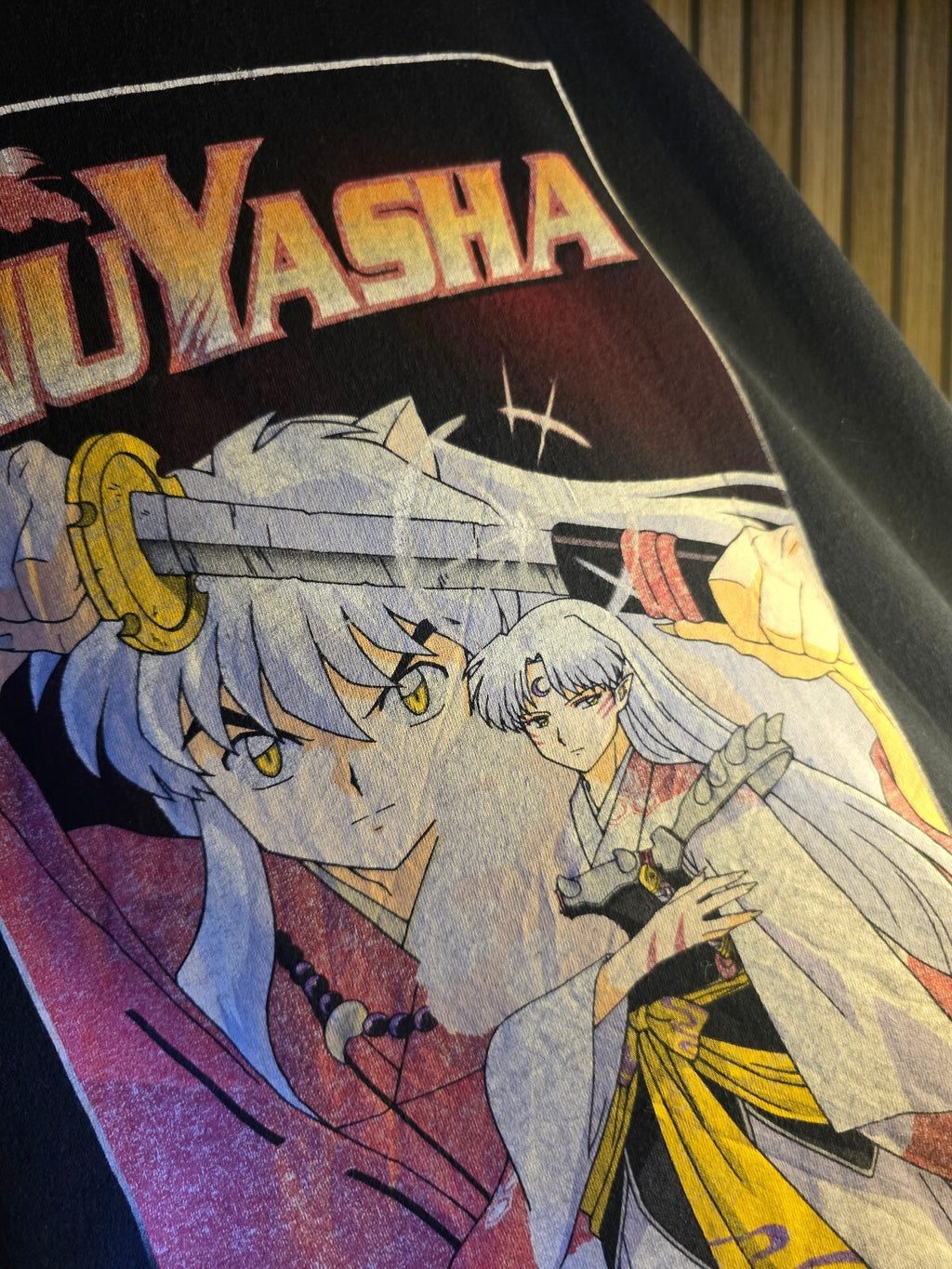 InuYasha Anime Graphic T-Shirt Black XL