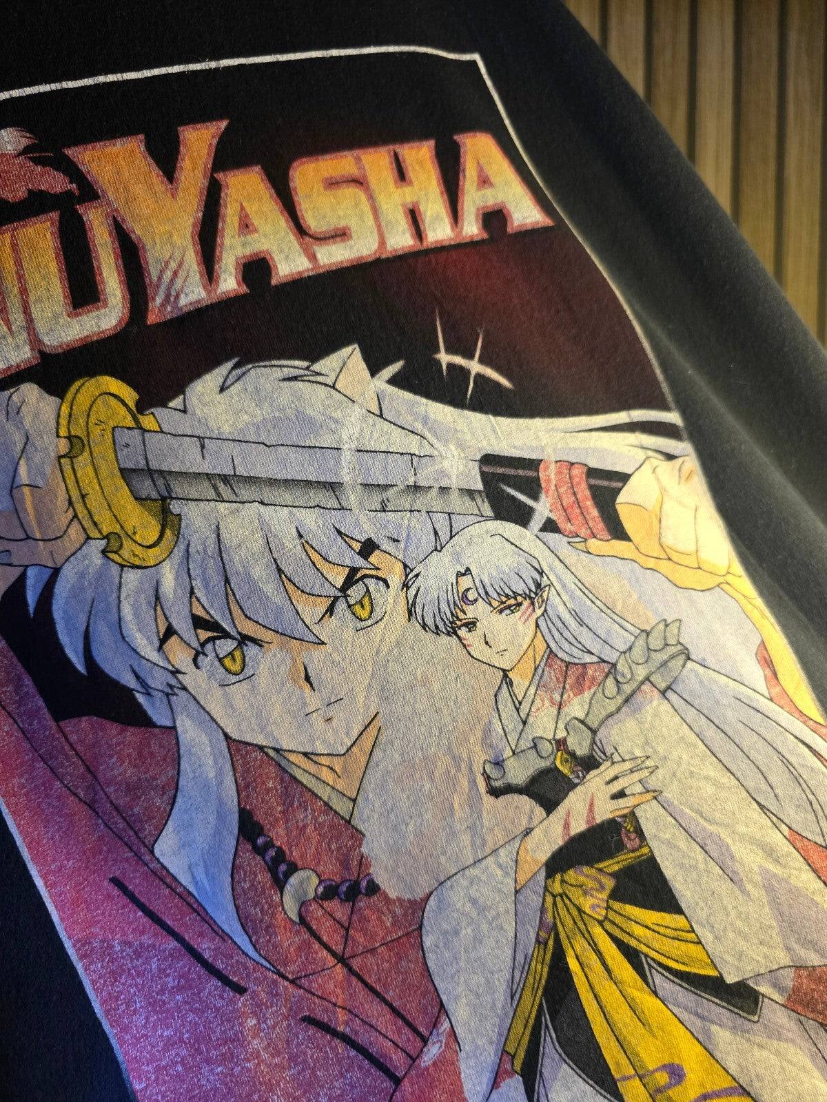 InuYasha Anime Graphic T-Shirt Black XL