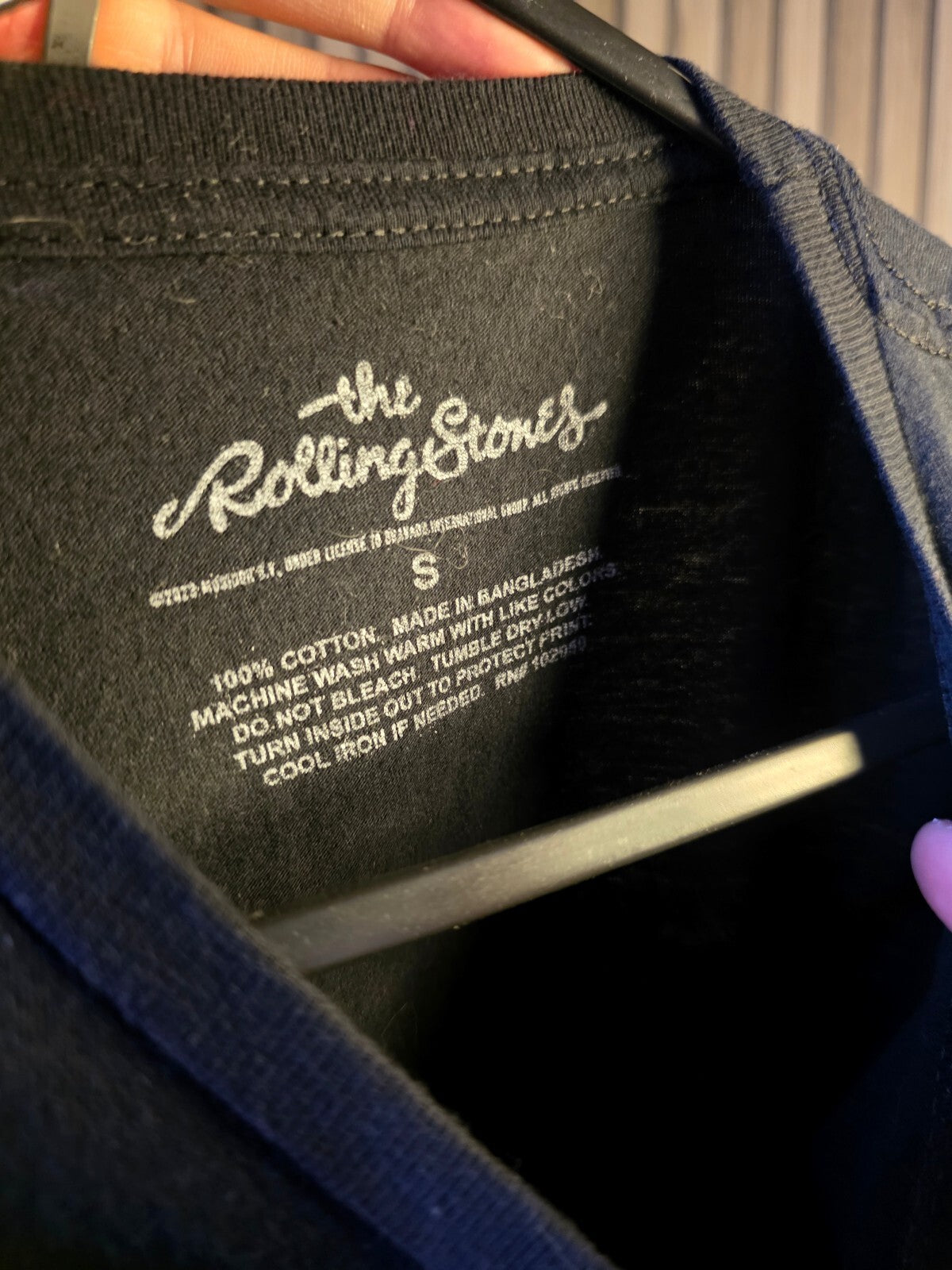 The Rolling Stones North American Tour 1975 Graphic T-Shirt Black S