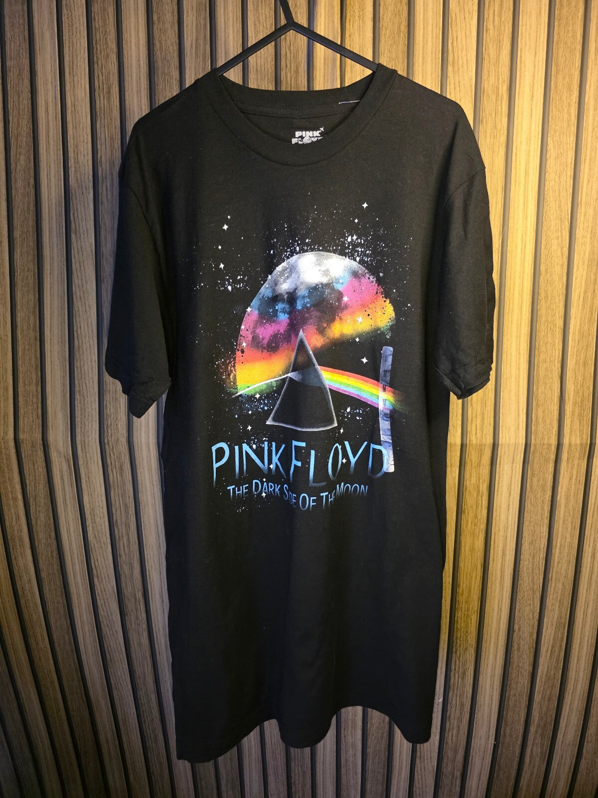 Pink Floyd The Dark Side of the Moon Graphic Black T-Shirt Medium