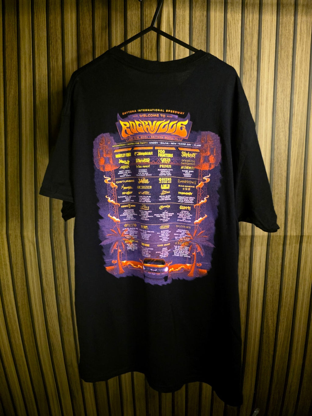 Gildan Rockwave 2022 Daytona International Speedway Tour Graphic T-Shirt Black L