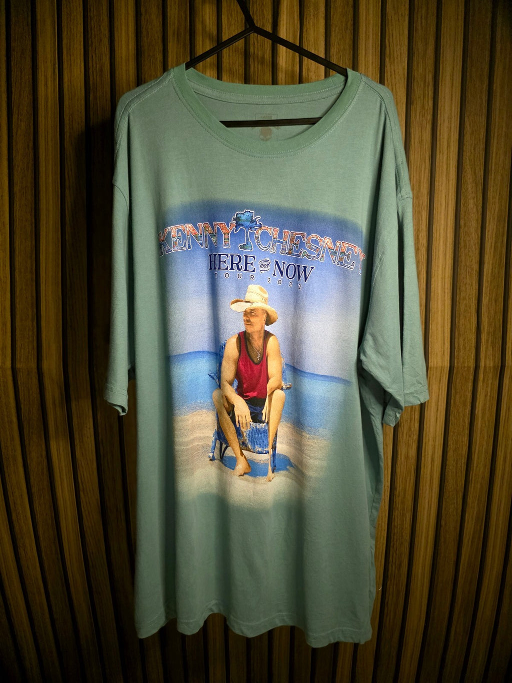 Kenny Chesney Here and Now Tour 2018 Green Large T-Shirt