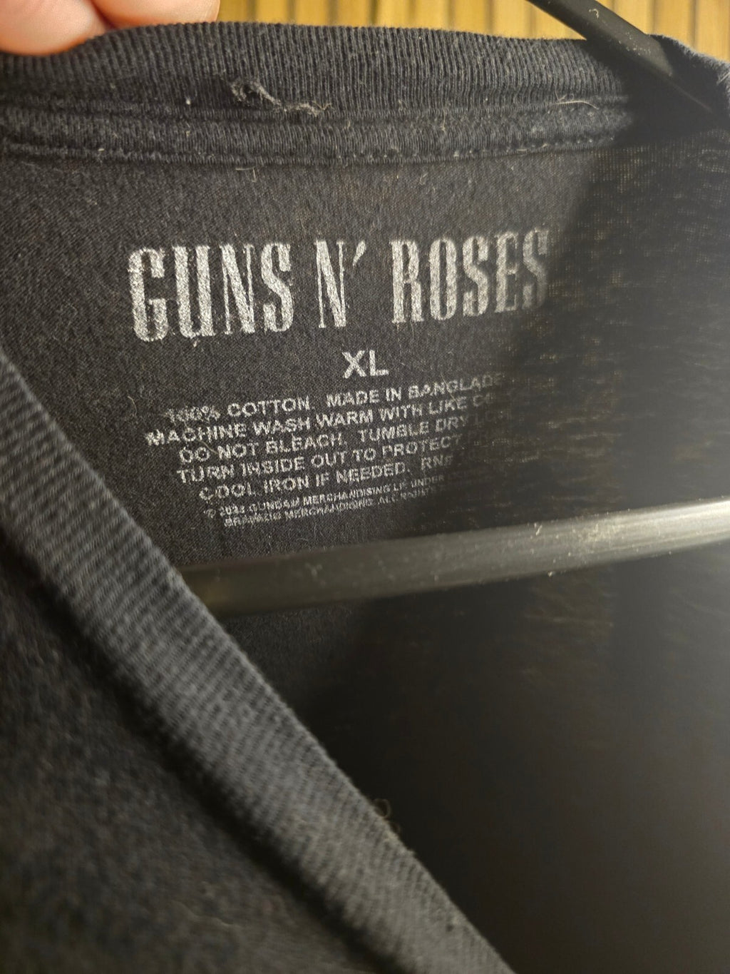 Guns N' Roses Logo Graphic Black T-Shirt XL