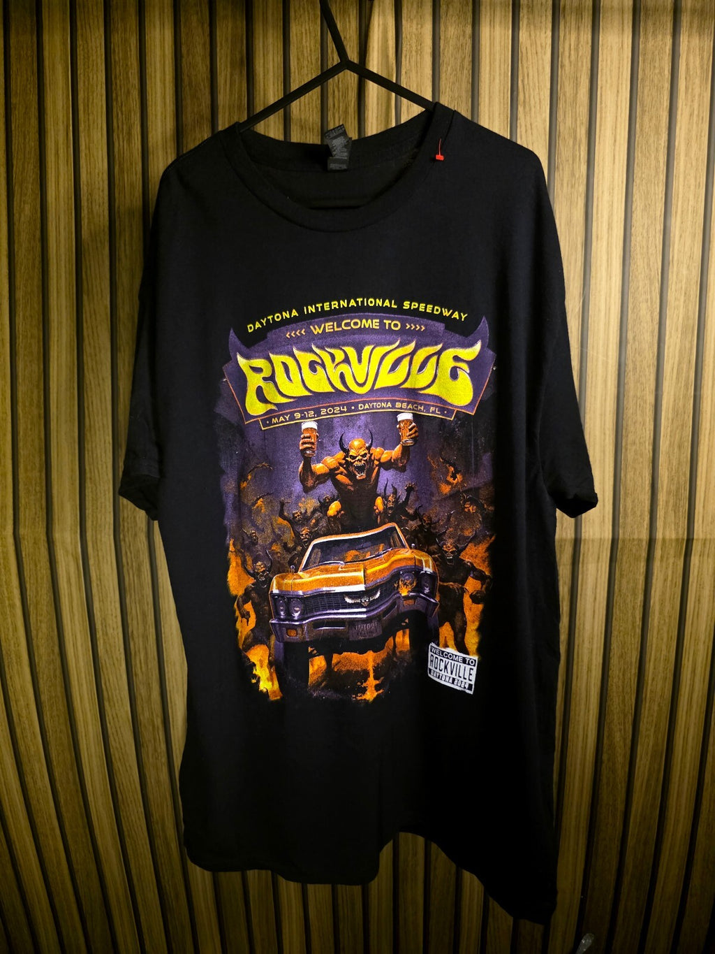 Gildan Rockwave 2022 Daytona International Speedway Tour Graphic T-Shirt Black L