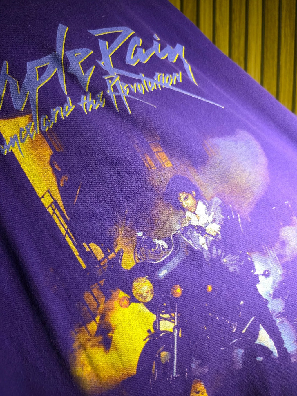 Purple Rain Prince Graphic T-Shirt Purple Medium