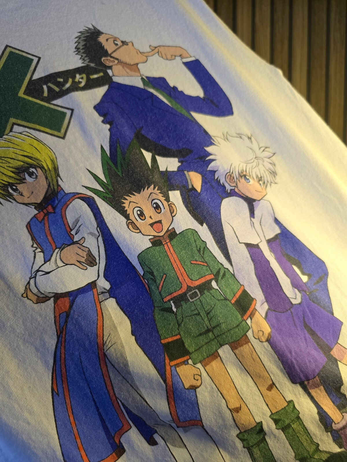 Hunter x Hunter Anime Characters Graphic T-shirt White Size S