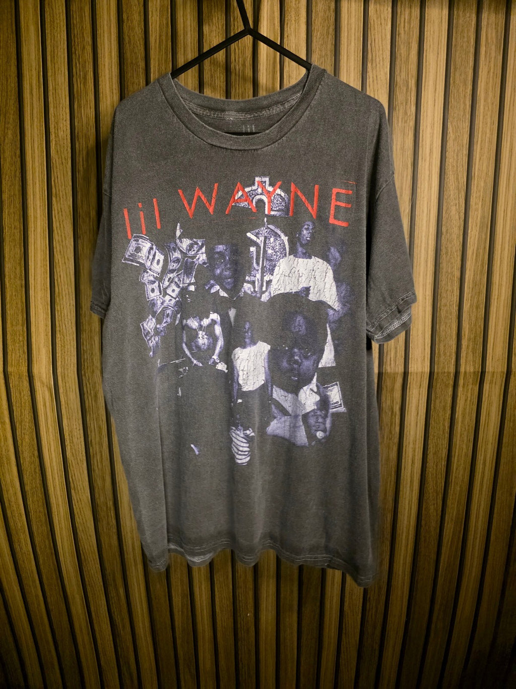 Lil Wayne Best Rapper Alive Graphic T-Shirt Black Vintage Style Medium