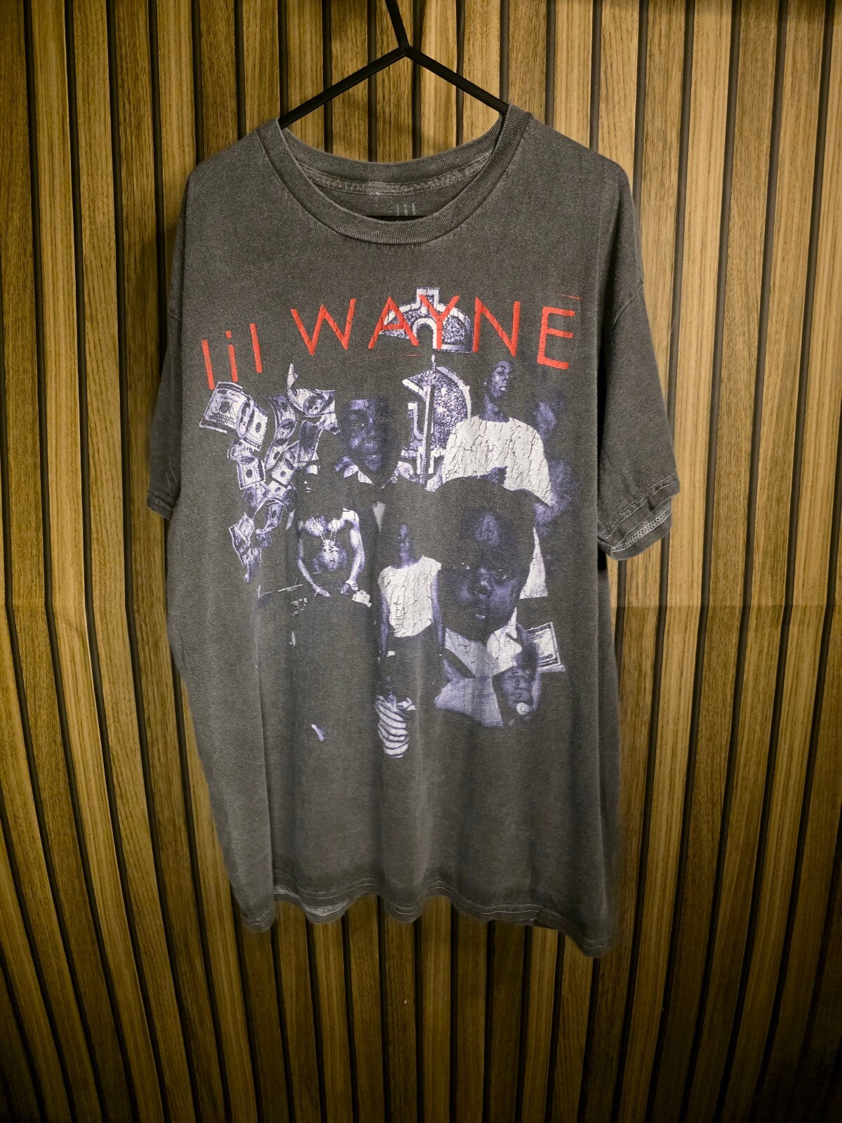 Lil Wayne Best Rapper Alive Graphic T-Shirt Black Vintage Style Medium