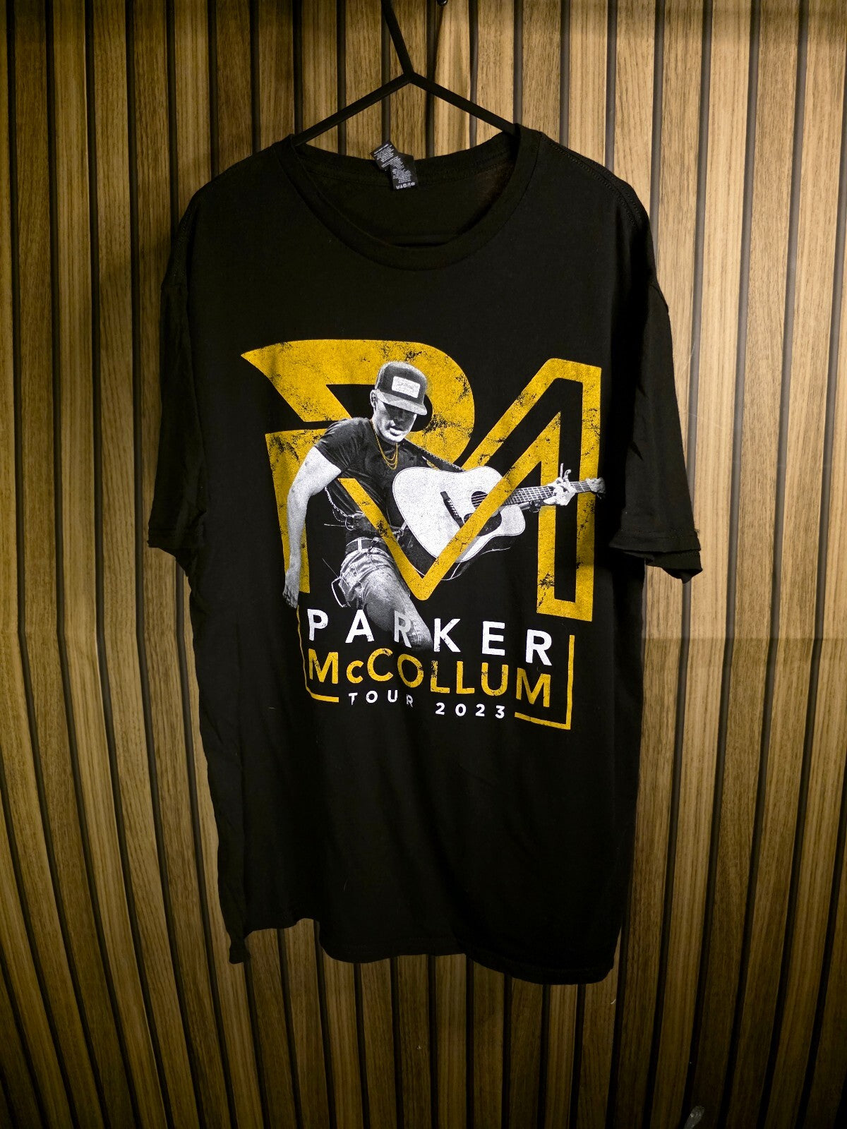 The Cert Crew Parker McCollum Tour 2023 Black Graphic T-Shirt Medium