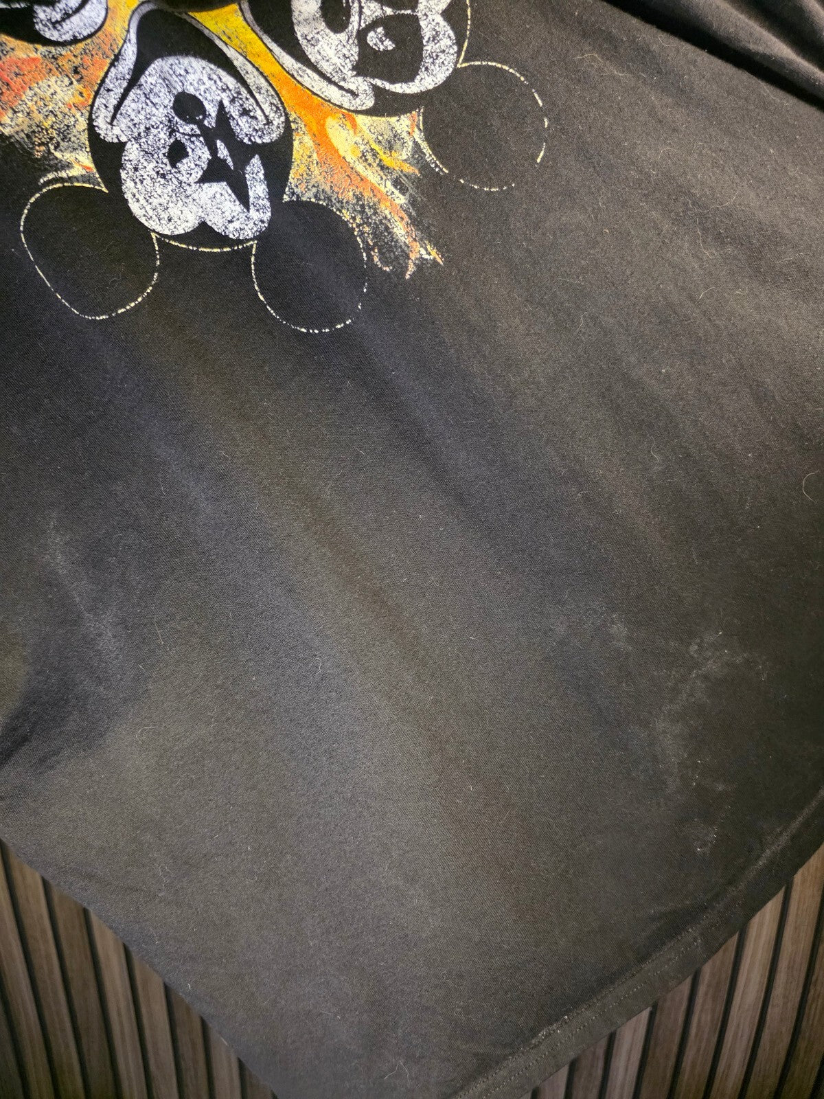Hanes KISS Mickey Mouse Graphic Black T-Shirt 3XL