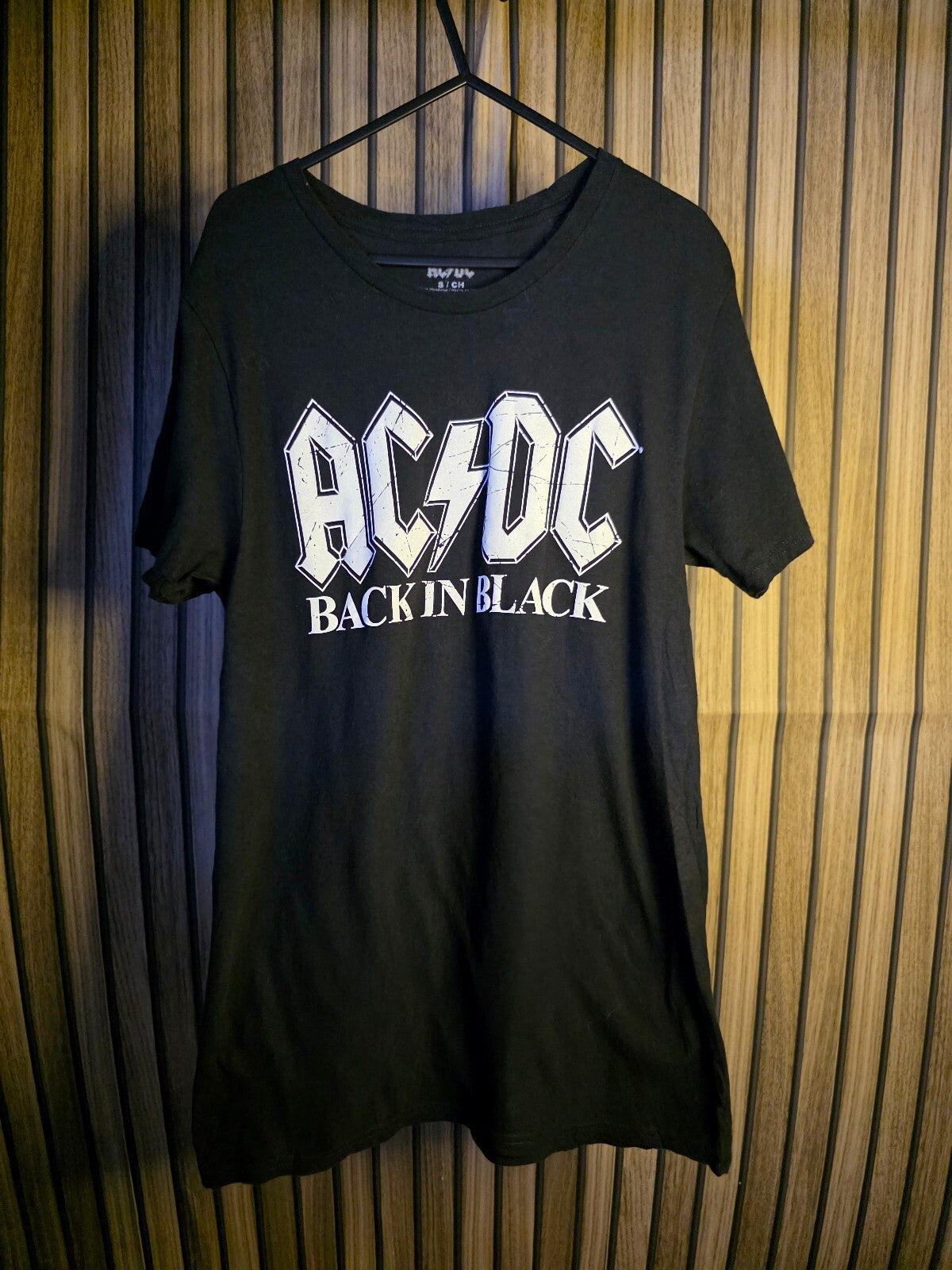 AC/DC Back In Black Band T-Shirt Black Size S