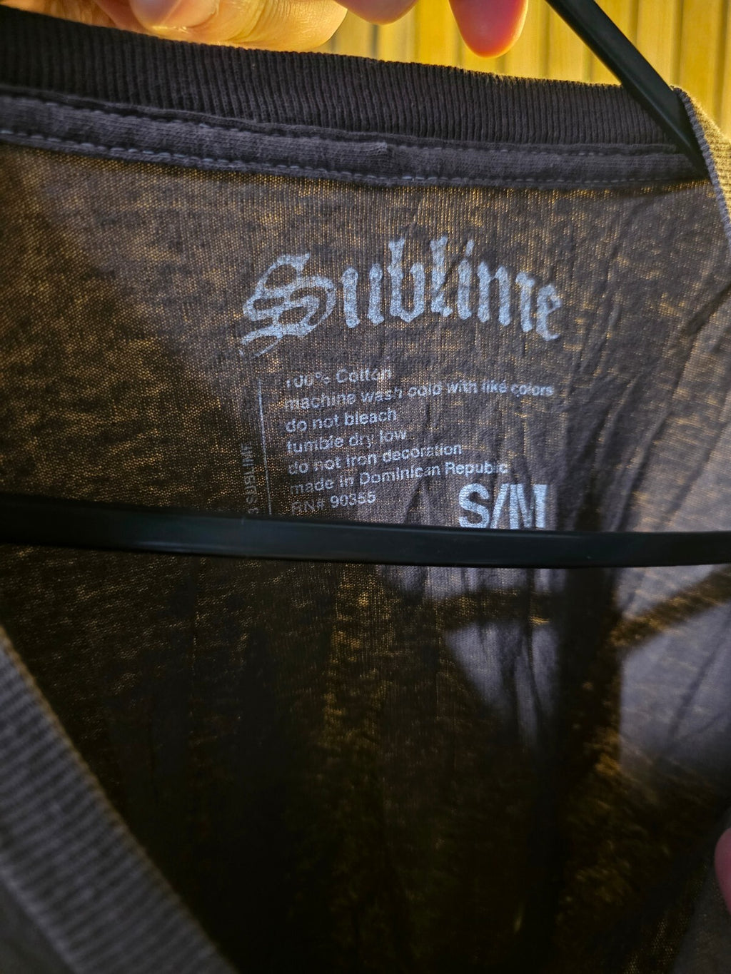 Sublime Sun Graphic T-shirt Distressed Black S/M