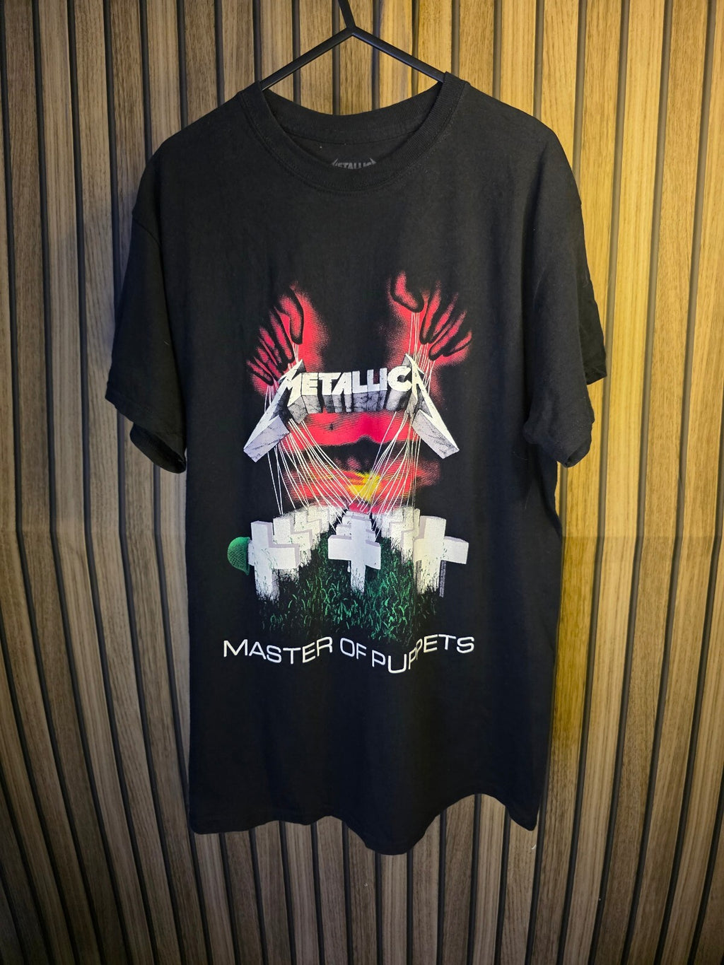Metallica Master of Puppets Graphic Black T-Shirt Medium