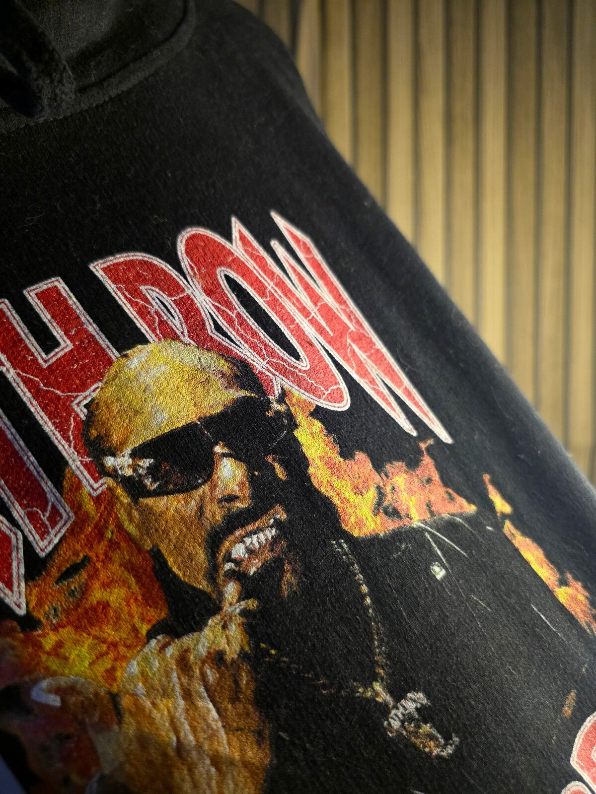 Death Row Records Black Hoodie Graphic Print Size XL
