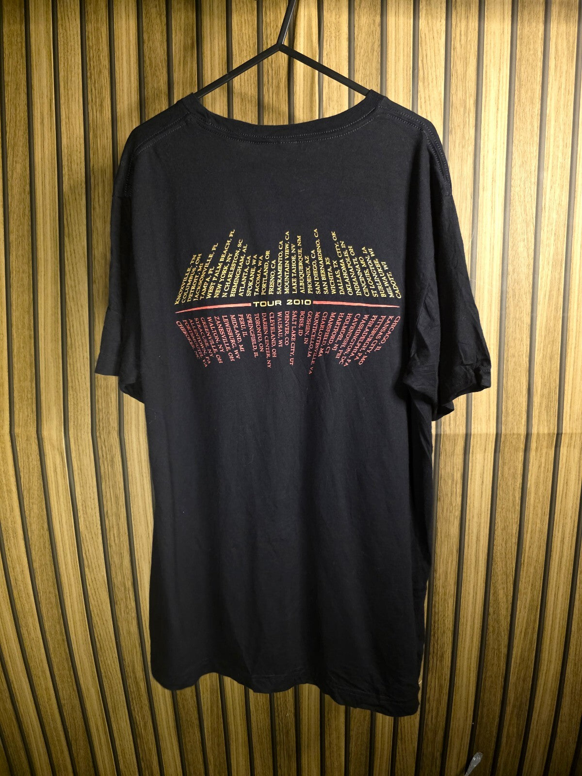 Lady Antebellum 2010 Tour Black Graphic T-Shirt Large
