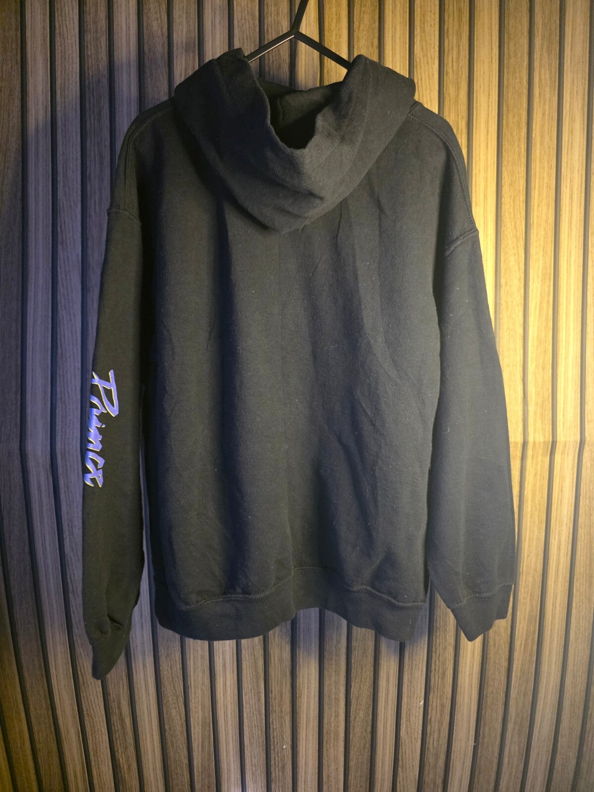 Prince Purple Rain Hoodie Black Medium Graphic Print