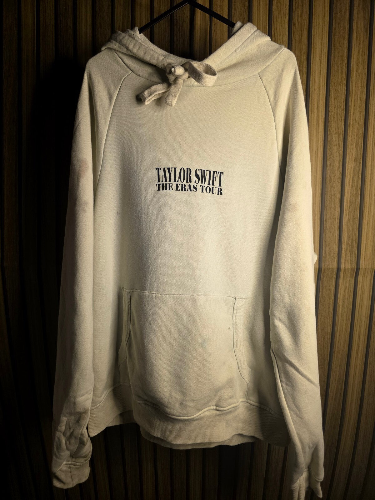 Taylor Swift The Eras Tour Hoodie Cream Size Oversized Small (Fits like XXL)