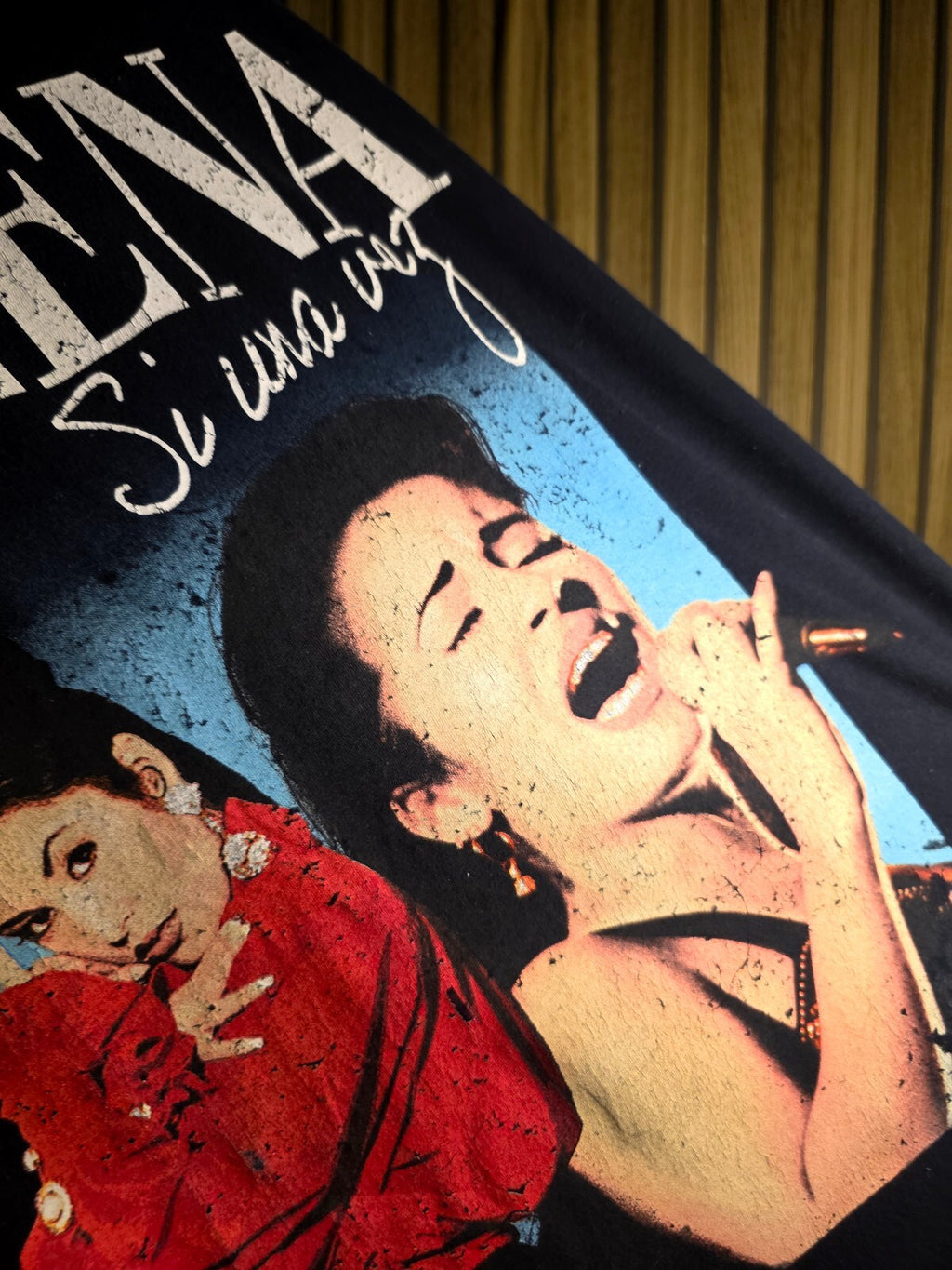 Selena Si Una Vez Graphic T-Shirt Black XL