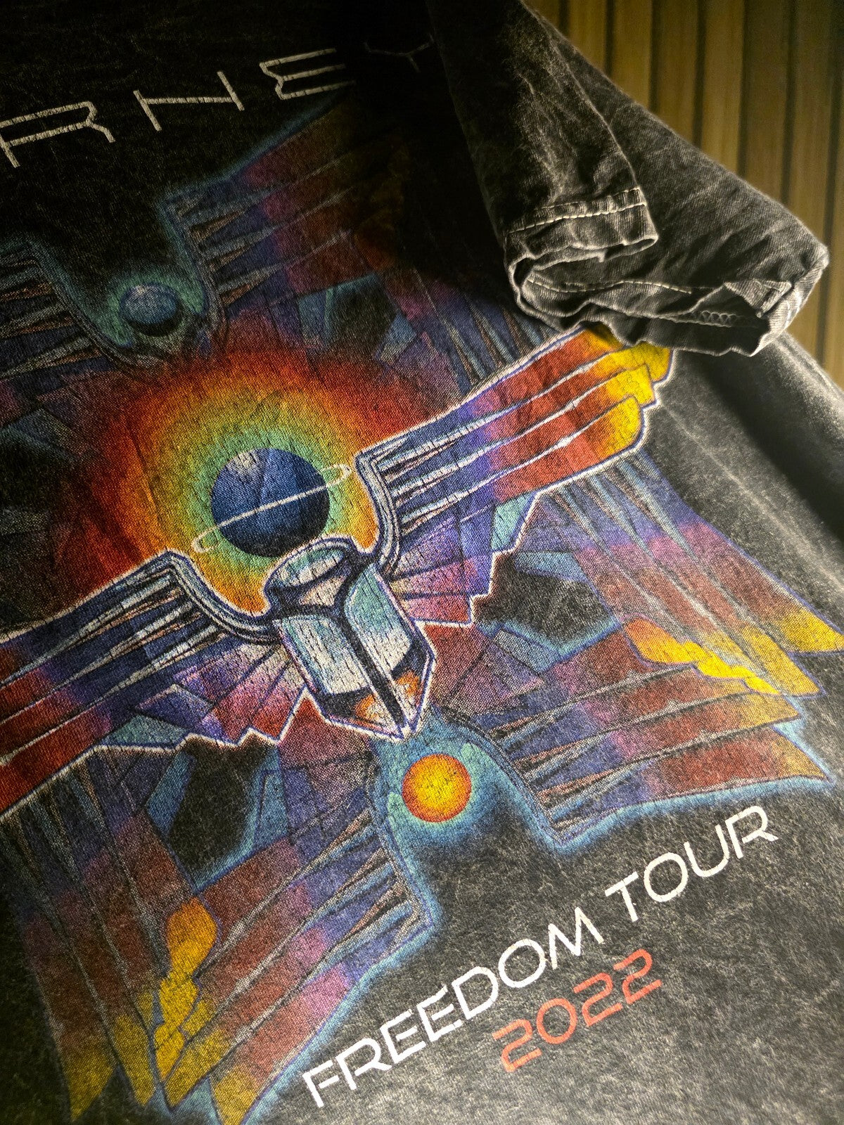 Colortone Journey Freedom Tour 2022 Graphic T-Shirt Black Small