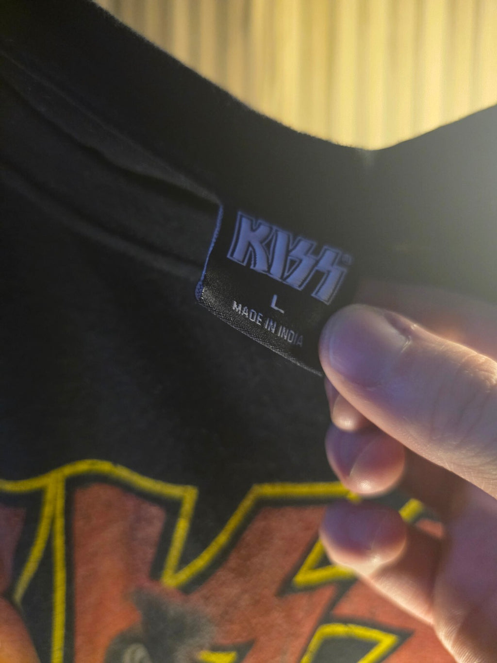 KISS Band Graphic T-shirt Black Large