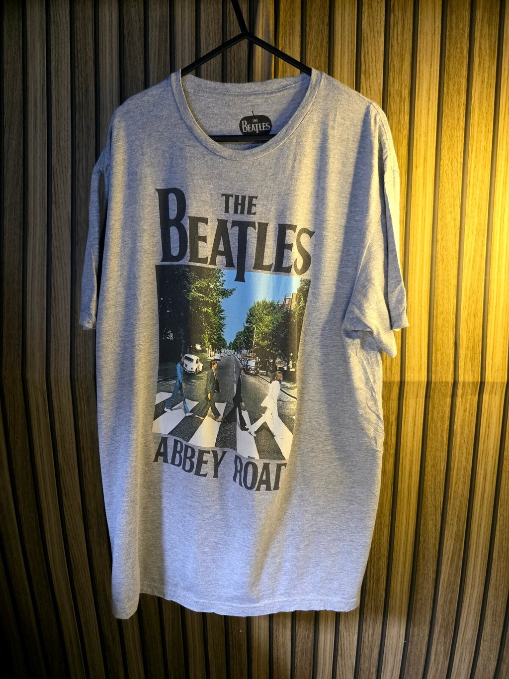 The Beatles Abbey Road Graphic T-Shirt Grey Large