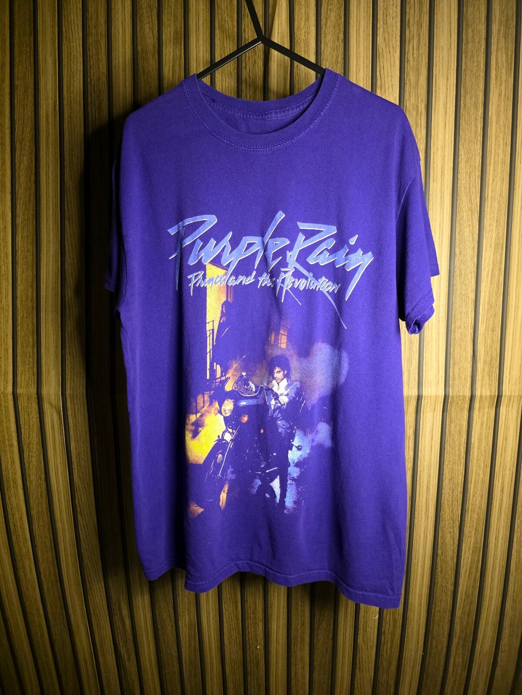 Purple Rain Prince Graphic T-Shirt Purple Medium