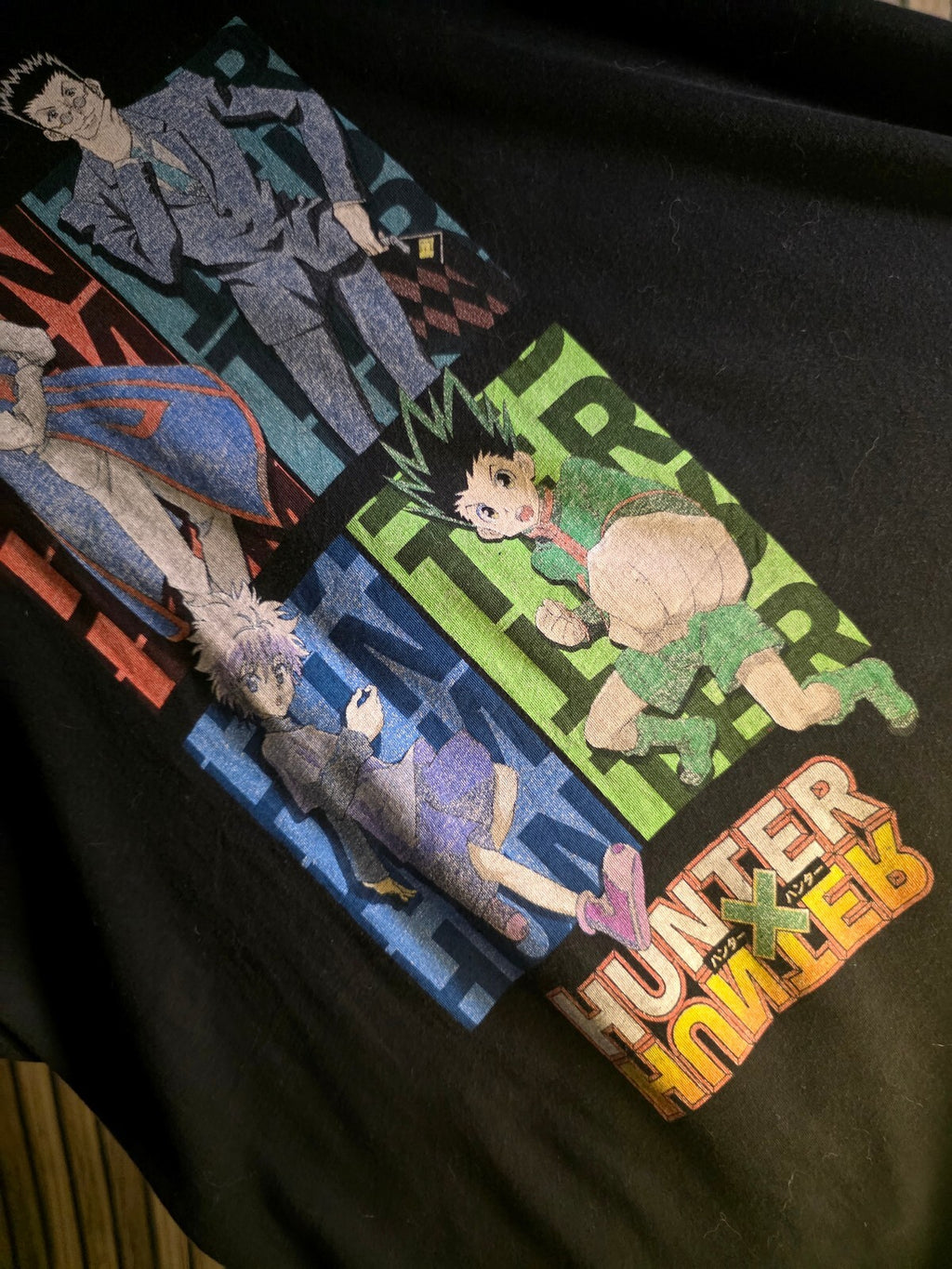 Hunter x Hunter Anime Graphic T-Shirt Black XLarge