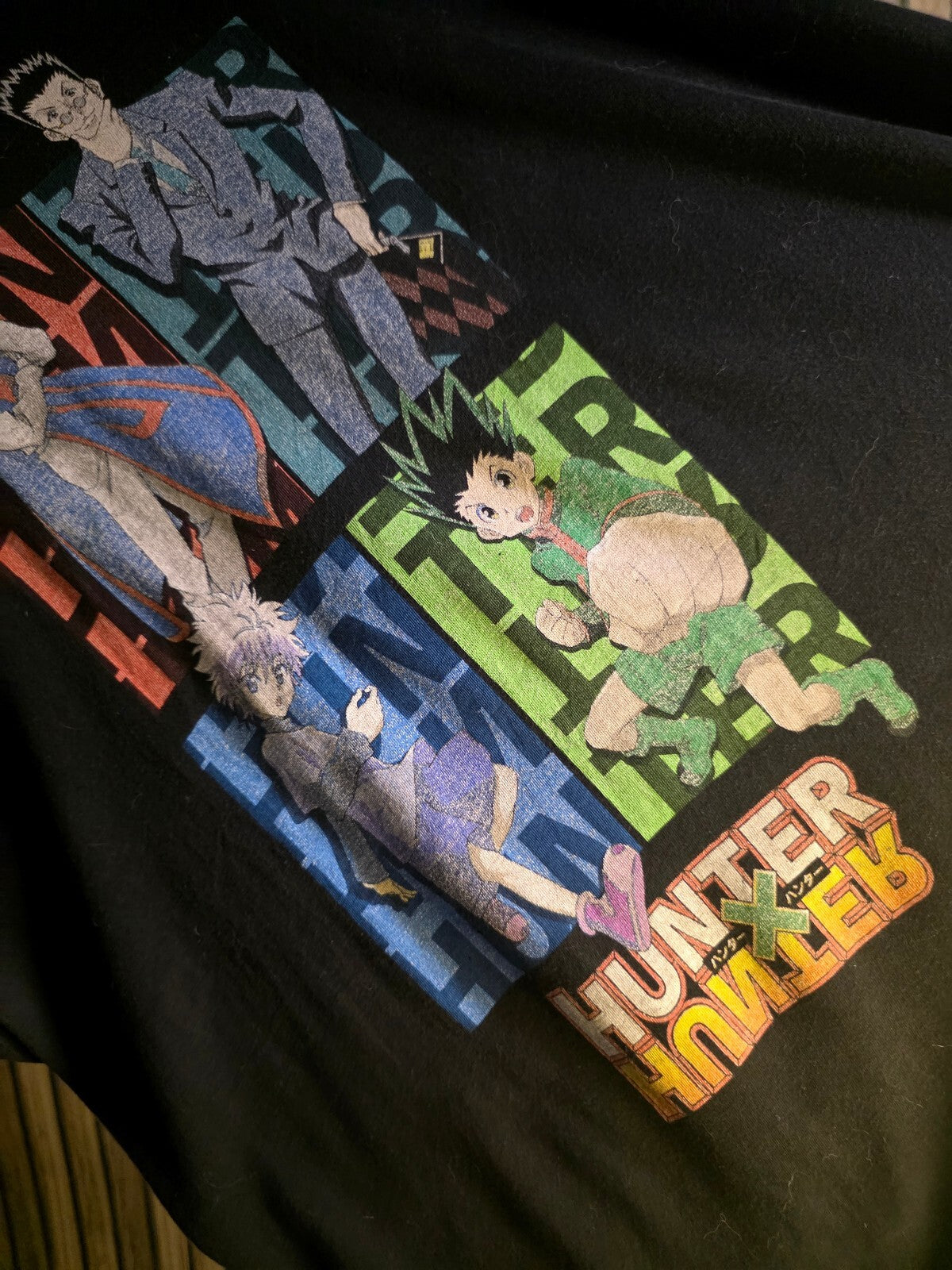Hunter x Hunter Anime Graphic T-Shirt Black XLarge
